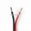 Red And Black Twisted Pair Speaker Cable 2*0.75mm2 CCA Bare Copper Speaker Wire
