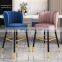 Bar Stool Velvet Kitchen Leather Counter High Cheap Furniture Modern Metal Stool Chair Bar With Back Gold Nordic Luxury Home