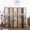 6 panel folding wooden screen decorative room partitions for living room