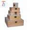 variety square wooden boxes keepsake storage with lid and clasp