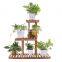 Wood Plant Stand Indoor Outdoor 3 Tier Planter Holder Flower Ladder Stair Shelf Garden Balcony Corner Display Storage Rack