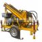 300 m trailer mounted heavy duty borehole water well drilling rig with mud pump