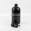 Factory Made Black Airless Cosmetic Pump Shampoo Soap Bottle 500Ml Body Wash Black Glass Container Lotion Bottle With Pump