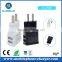 2-port mini universal dual usb charger factory wholesale price with black and white EU & US plug