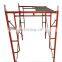 Heavy Duty Scaffolding Frame System European Standard Galvanized Painted Blue Yellow Red Clamb Ladder Scaffold