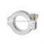Sanitary Stainless Steel Pipe Fitting Union Ferrule Vacuum Clamp