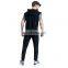 Wholesale No Drawstring Plain Short Sleeve Jumpers Men's Half Zip Hoodies with Hood