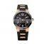 Wholesale Luxury Stainless steel watch black silicone strap wrist watches High quality Sport watch for Men