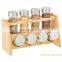 Bamboo Kitchen Cabinet Free-Standing Bamboo Countertop Spice Rack Storage Organizer Shelf