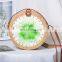 Rattan Bag With Printing Wood Style Bohemian Bali Handbag Beach Bag Straw WOven Hottest 2022 Wholesale