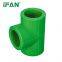IFAN Factory Direct Green Color PPR Pipe Wholesale PPR Tee Fittings