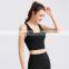 Wholesale Racer Back Recycled Sports Bra High Support Yoga Wide Straps Crop Breathable Tops