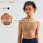Wholesale Semi Fixed Cups Adjustable Buckles Sports Bras Cross Beauty Back Yoga Fitted Tops