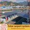 Double row solar parking shed manufacturer