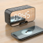 Excelente calidad, espejo pantalla LED moderno, reloj digital de mesa inalámbrico Bluetooth, altavoces promocionales