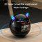Blue Tooth 5.0 Speaker With LED Digital Alarm Clock Music Player Wireless Ball Shape Clock Speaker Mini Speaker