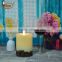 Art candle White Paraffin wax Flameless pillar moving wick led candle