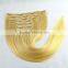 100% human hair blond clip in hair extension clip-in hair                        
                                                                                Supplier's Choice