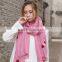 Wholesale Korean Fashion Women Colorful Flower Embroidered Scarves                        
                                                Quality Choice