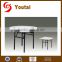 7 ft Plywood round folding hotel banquet buffet tables XF-002