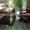 Antique and simple office table and chair study table set high quality wooden table and chair