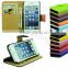 Free sample Popupar Flip Soft leather phone case for apple iphone5 and iphone 5s with card slot