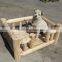 outdoor wooden pet bed