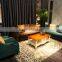 S15917 Vintage Rivet Design Fabric Living Room Sofa