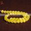 Gemstone yellow cat eye round beads jewelry