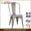 Different Colors Commercial Vintage industrial Dining Chair Restaurant living room Stackable metal dining chair