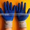 HPPE latex coated CE ceritficated cut resistant gloves