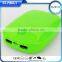 Hot selling new arrival shell portable power bank 6600mAh with LED flashlight