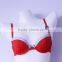 China Bra Factory Red Color no Pad Women Bralette With Lace