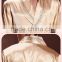Gold Emulation Silk Men Bathrobe Long Sleeve V Neck Male Robes Soft Silk Satin Sleepwear Casual Comfortable Homewear