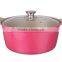 Die-casting high quality pan ceramic sauce pot casserole cookware set