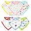 soft cotton triangle waterproof baby bib