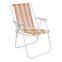 Cheap 600D Oxford Cloth White Tube Outdoor Leisure Folding Beach Chair BS-051