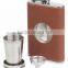 Shot Flask Set (8oz) - Including a Built-in 2oz Collapsible Shot Glass