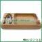 Bamboo nut serving tray with nut cracker