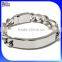 Custom Fashion Gold & Black Plated Heavy Wide Men Stainless Steel ID Bracelet Wholesale                        
                                                Quality Choice