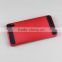 Custom elegant red silicone pc phone case