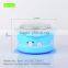 Babymatee Round plastic children eating soup bowl/salad bowl with handle and lid