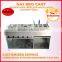 Fast food grill trolley gas 8 burner no smoke LPG outdoor BBQ grill