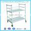 China Modern Design Library Equipment Heavy Duty Steel Book Cart Metal Display Stand