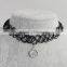 Alloy bird pendant black elastic plastic tattoo choker necklace wholasales