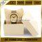 Women Bamboo material Soft Leather Band causal quartz watch japan movt
