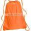 orange yellow black pink cheap custom promotion waterproof nylon drawstring bag