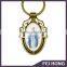 Hot Sale Customized Virgin Mary zinc alloy material digital printed keychains