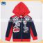 A4576# navy 18M/6Y boys wholesale printing hoodies baby child spring french zipper clothes with hoodies