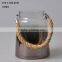glass candle holder with hemp rope